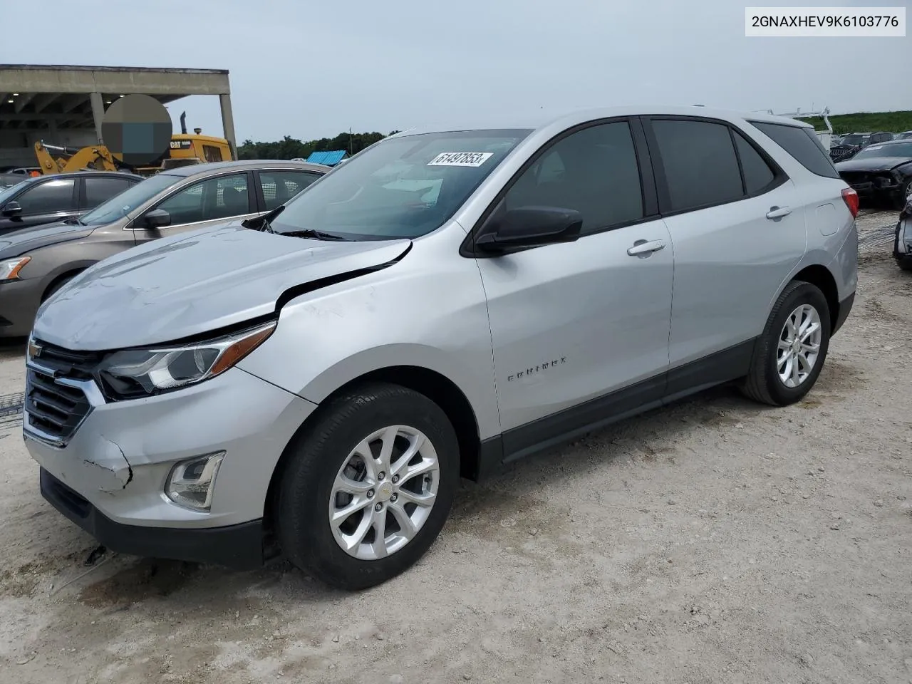 2019 Chevrolet Equinox Ls VIN: 2GNAXHEV9K6103776 Lot: 78239044