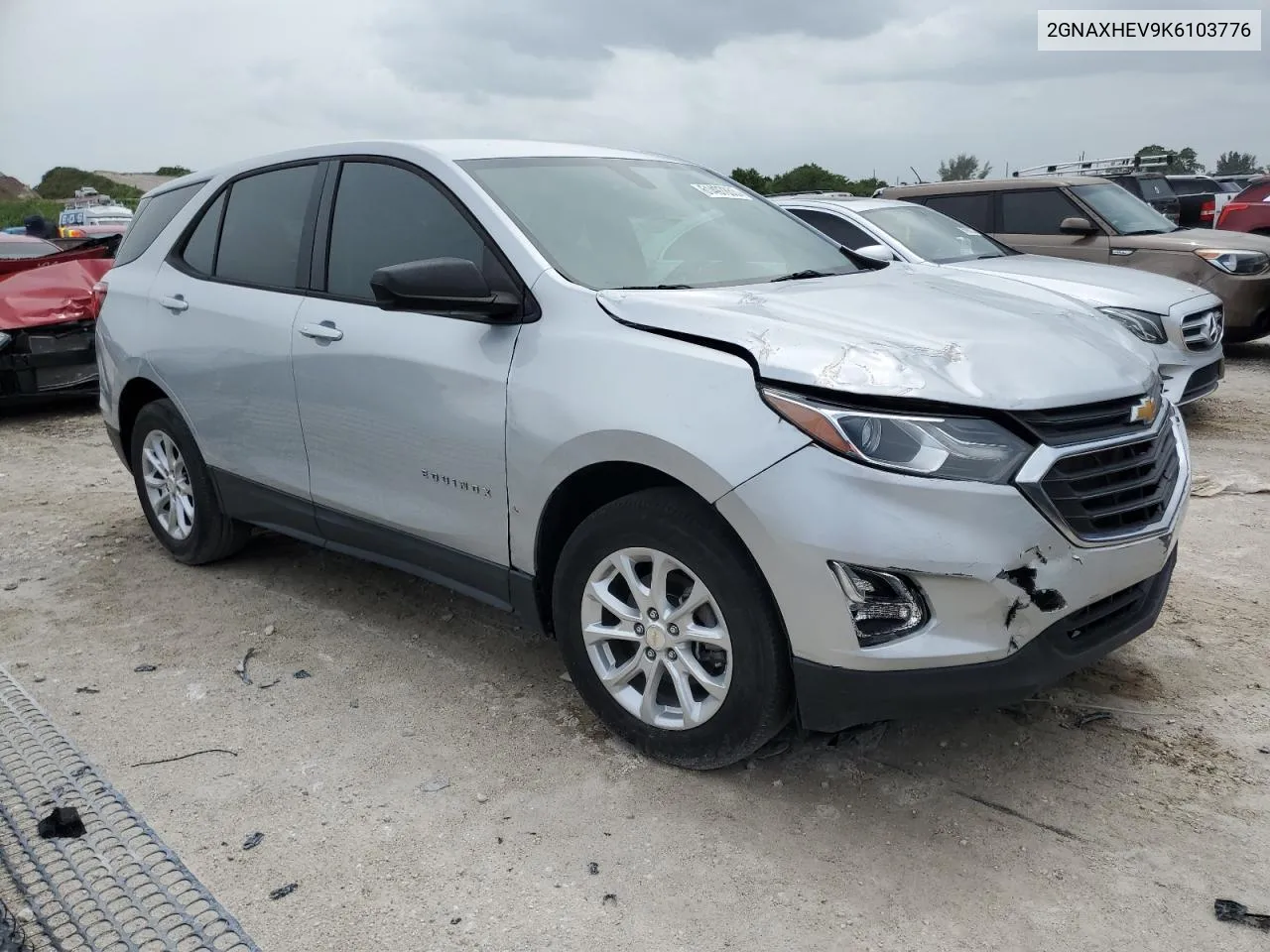 2019 Chevrolet Equinox Ls VIN: 2GNAXHEV9K6103776 Lot: 78239044