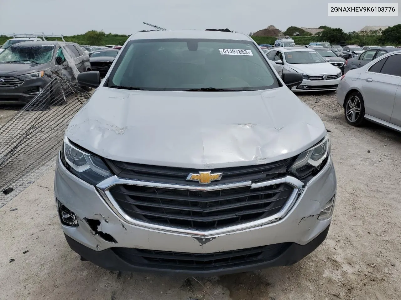 2019 Chevrolet Equinox Ls VIN: 2GNAXHEV9K6103776 Lot: 78239044