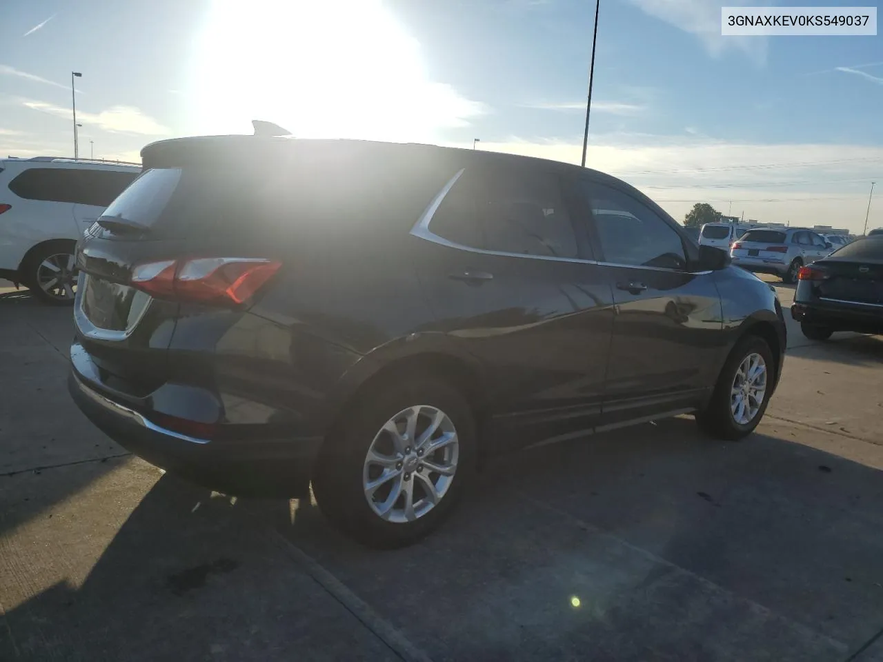 2019 Chevrolet Equinox Lt VIN: 3GNAXKEV0KS549037 Lot: 78253064