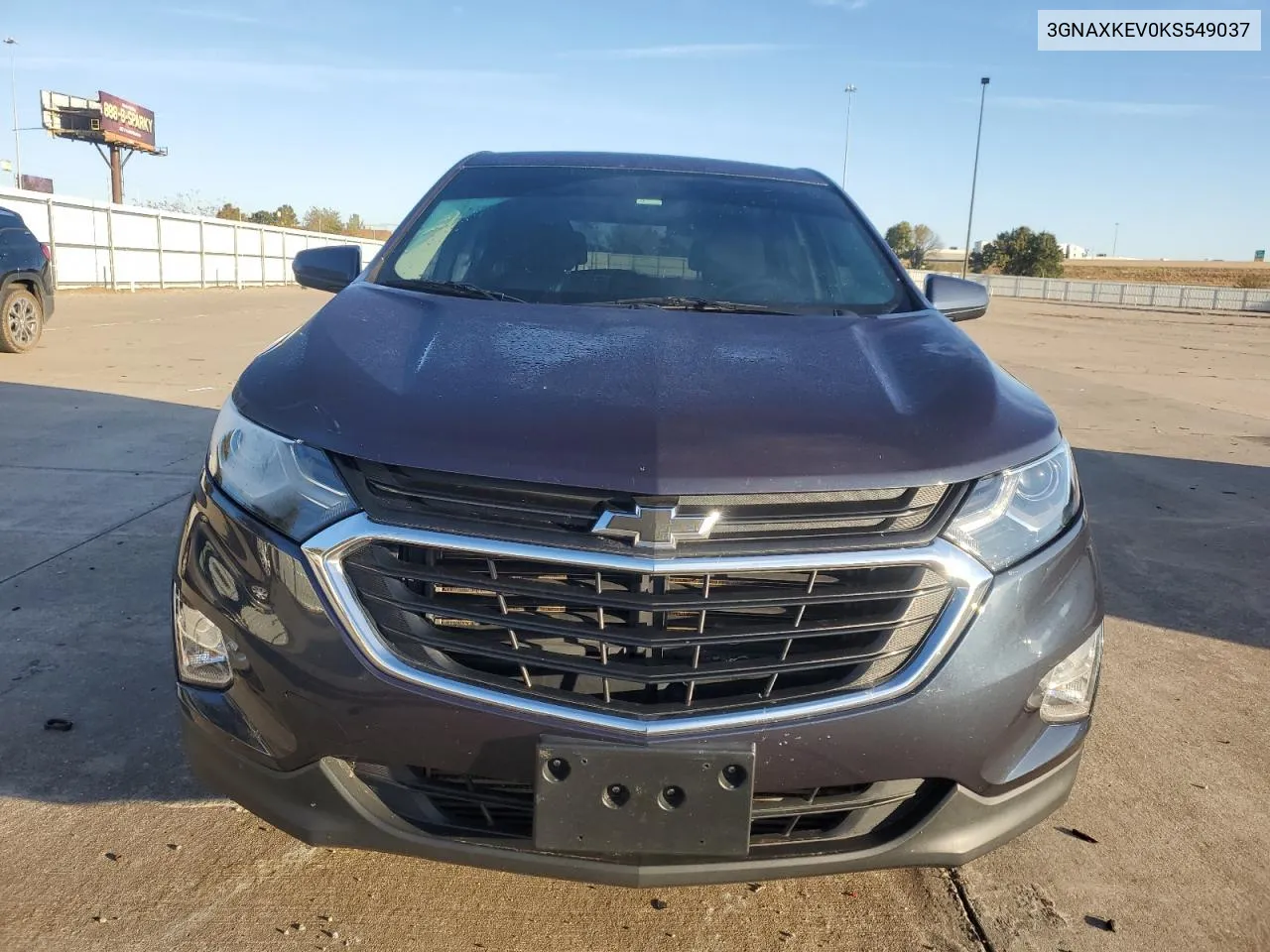 2019 Chevrolet Equinox Lt VIN: 3GNAXKEV0KS549037 Lot: 78253064