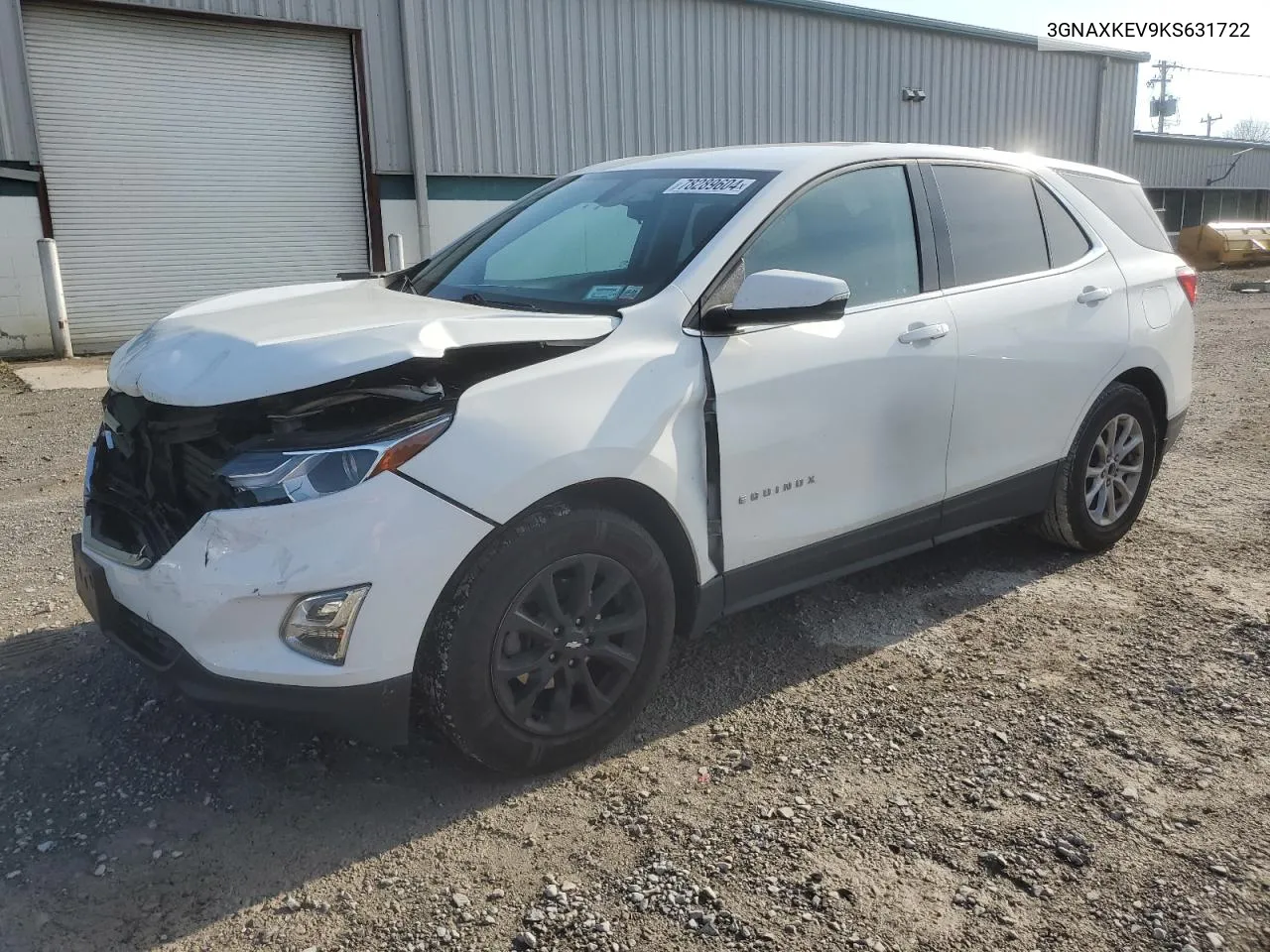 2019 Chevrolet Equinox Lt VIN: 3GNAXKEV9KS631722 Lot: 78289604