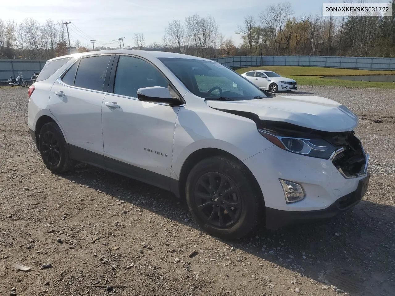 2019 Chevrolet Equinox Lt VIN: 3GNAXKEV9KS631722 Lot: 78289604