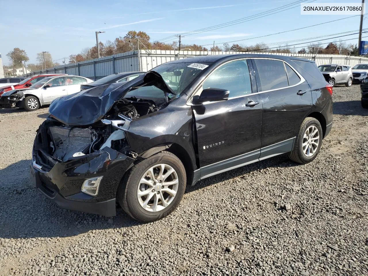 2019 Chevrolet Equinox Lt VIN: 2GNAXUEV2K6170860 Lot: 78350104