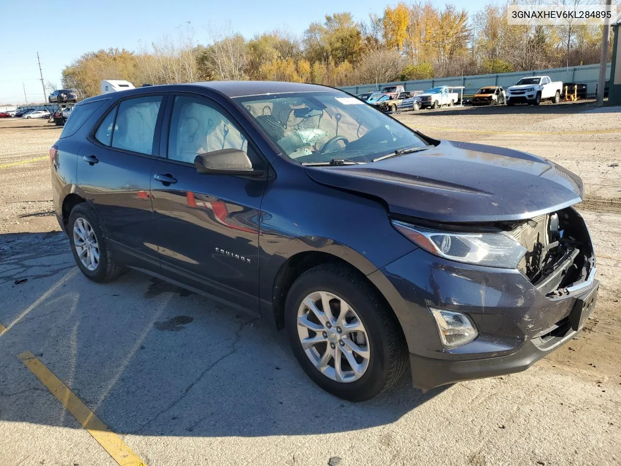 2019 Chevrolet Equinox Ls VIN: 3GNAXHEV6KL284895 Lot: 78500724