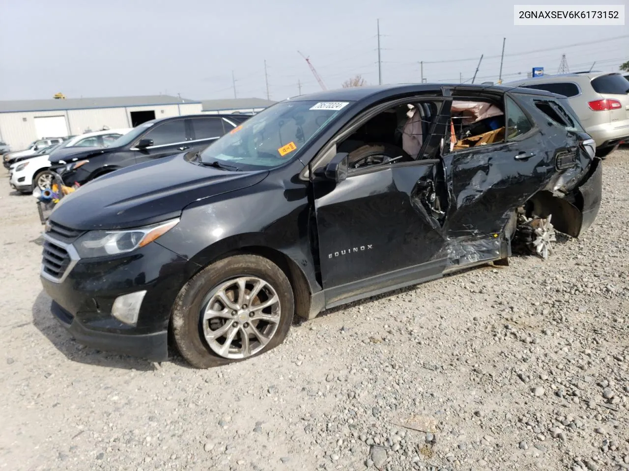 2019 Chevrolet Equinox Ls VIN: 2GNAXSEV6K6173152 Lot: 78570324