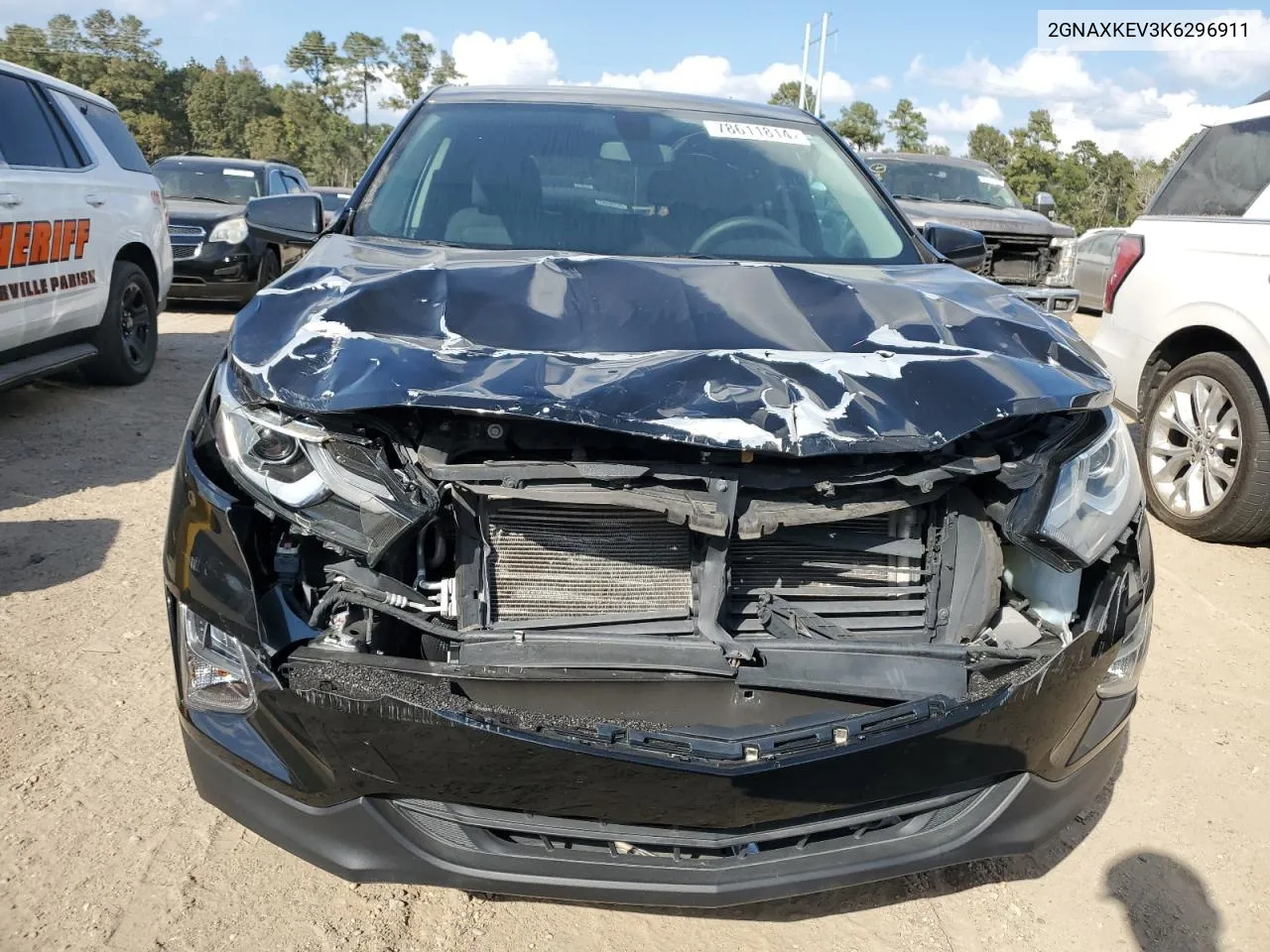 2019 Chevrolet Equinox Lt VIN: 2GNAXKEV3K6296911 Lot: 78611814