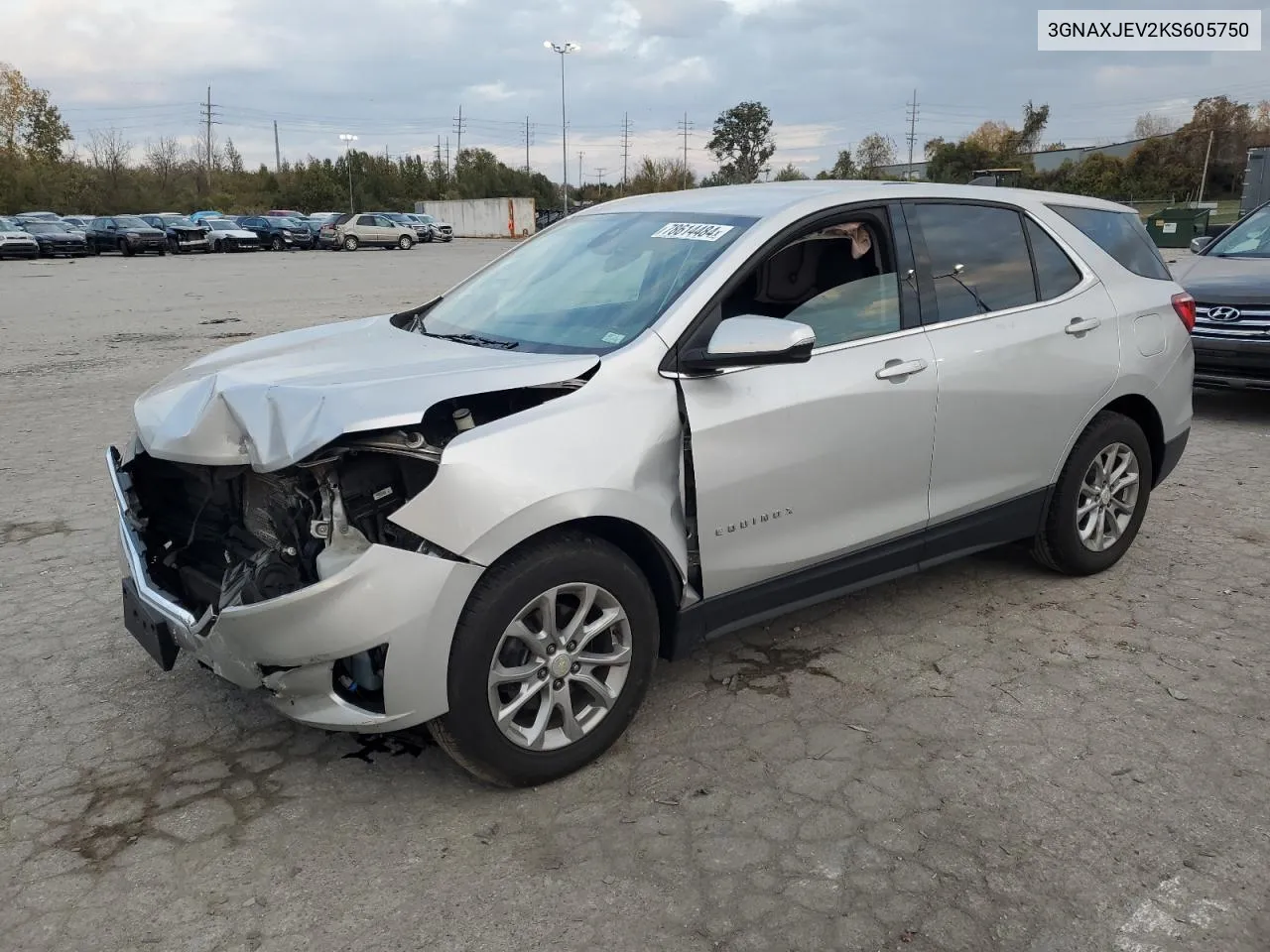 2019 Chevrolet Equinox Lt VIN: 3GNAXJEV2KS605750 Lot: 78614484