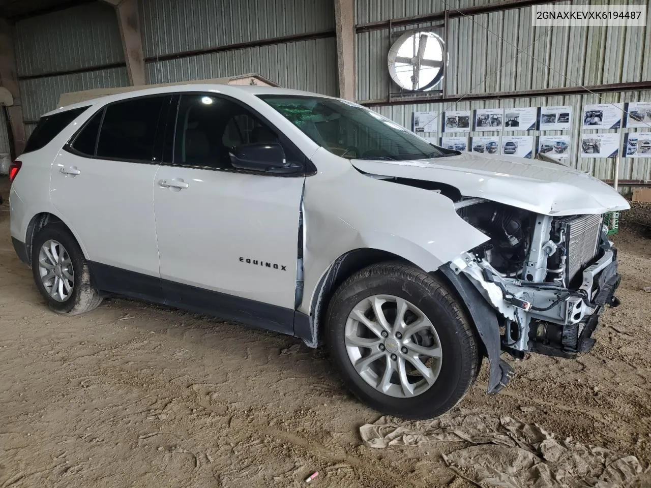 2019 Chevrolet Equinox Lt VIN: 2GNAXKEVXK6194487 Lot: 78832374