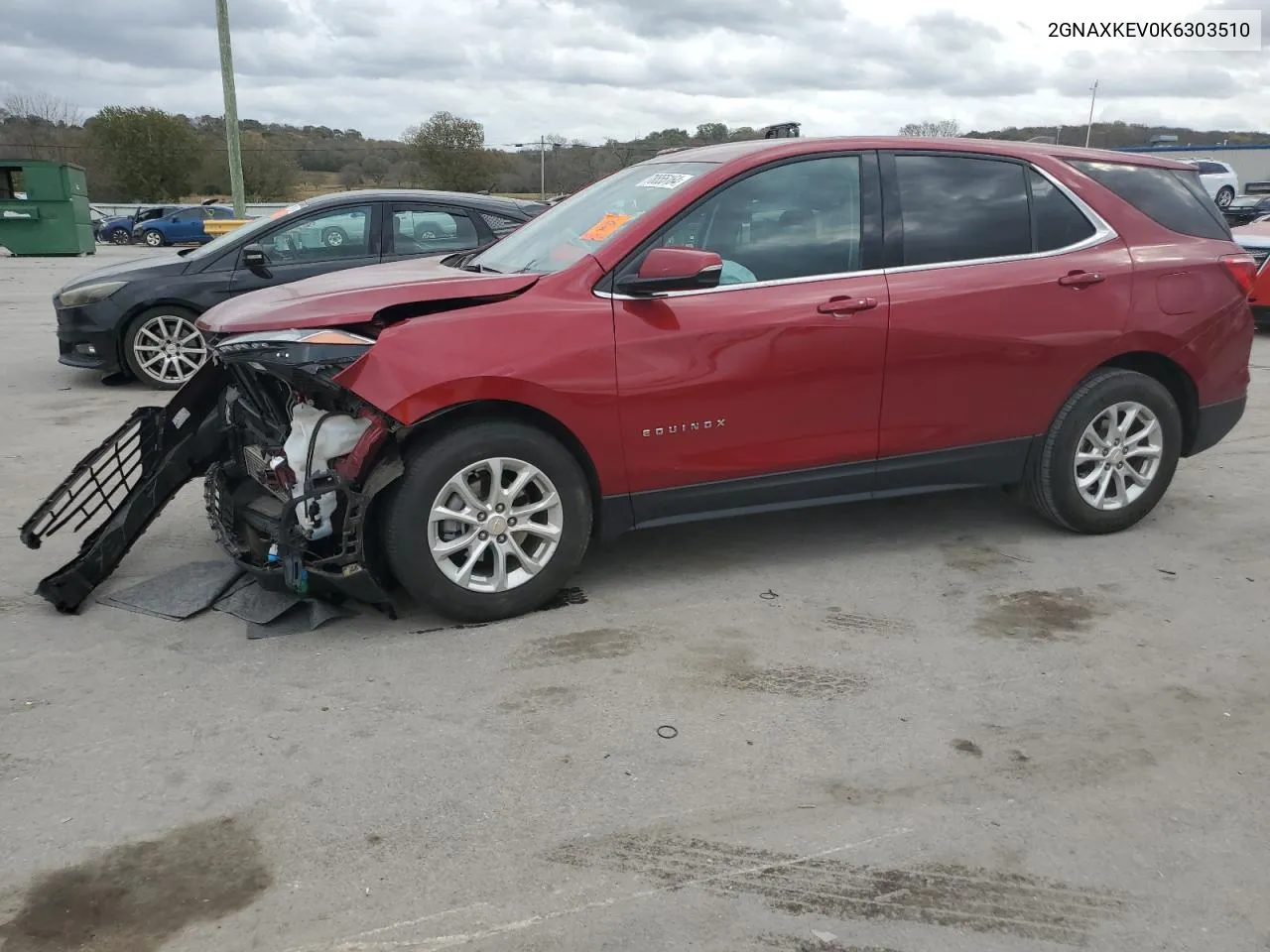 2019 Chevrolet Equinox Lt VIN: 2GNAXKEV0K6303510 Lot: 78855164