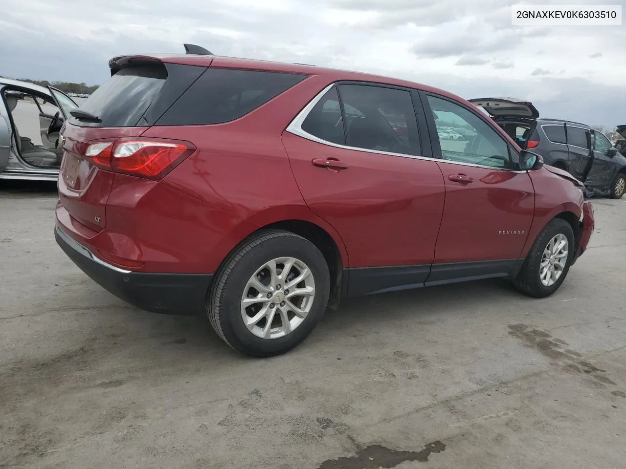 2019 Chevrolet Equinox Lt VIN: 2GNAXKEV0K6303510 Lot: 78855164