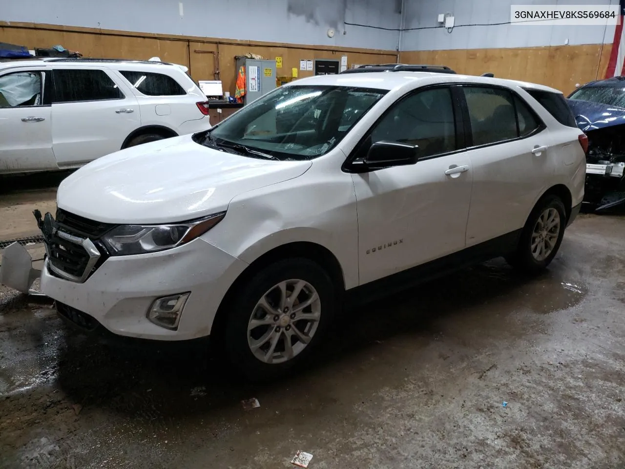 2019 Chevrolet Equinox Ls VIN: 3GNAXHEV8KS569684 Lot: 78909564