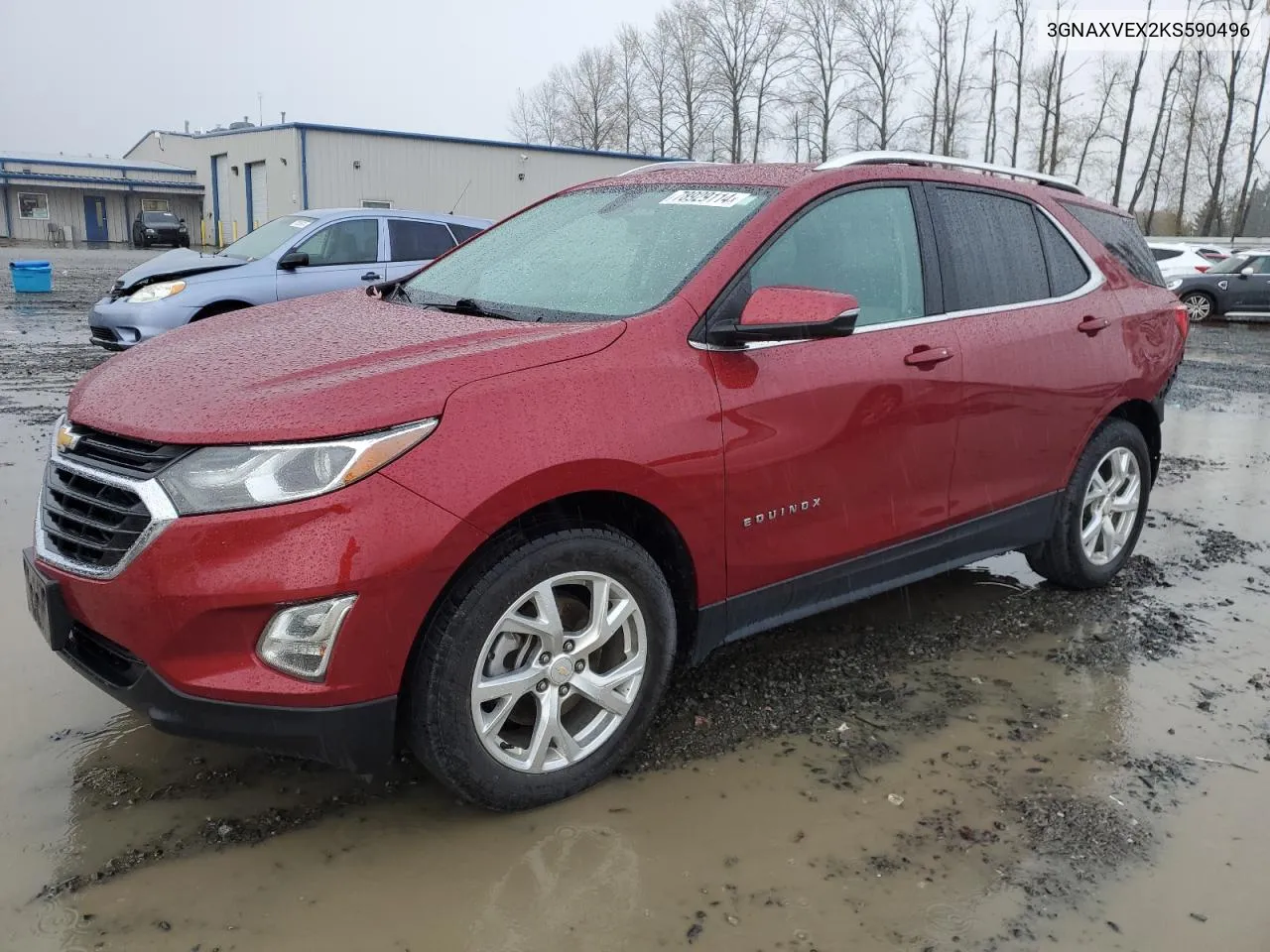 2019 Chevrolet Equinox Lt VIN: 3GNAXVEX2KS590496 Lot: 78929114