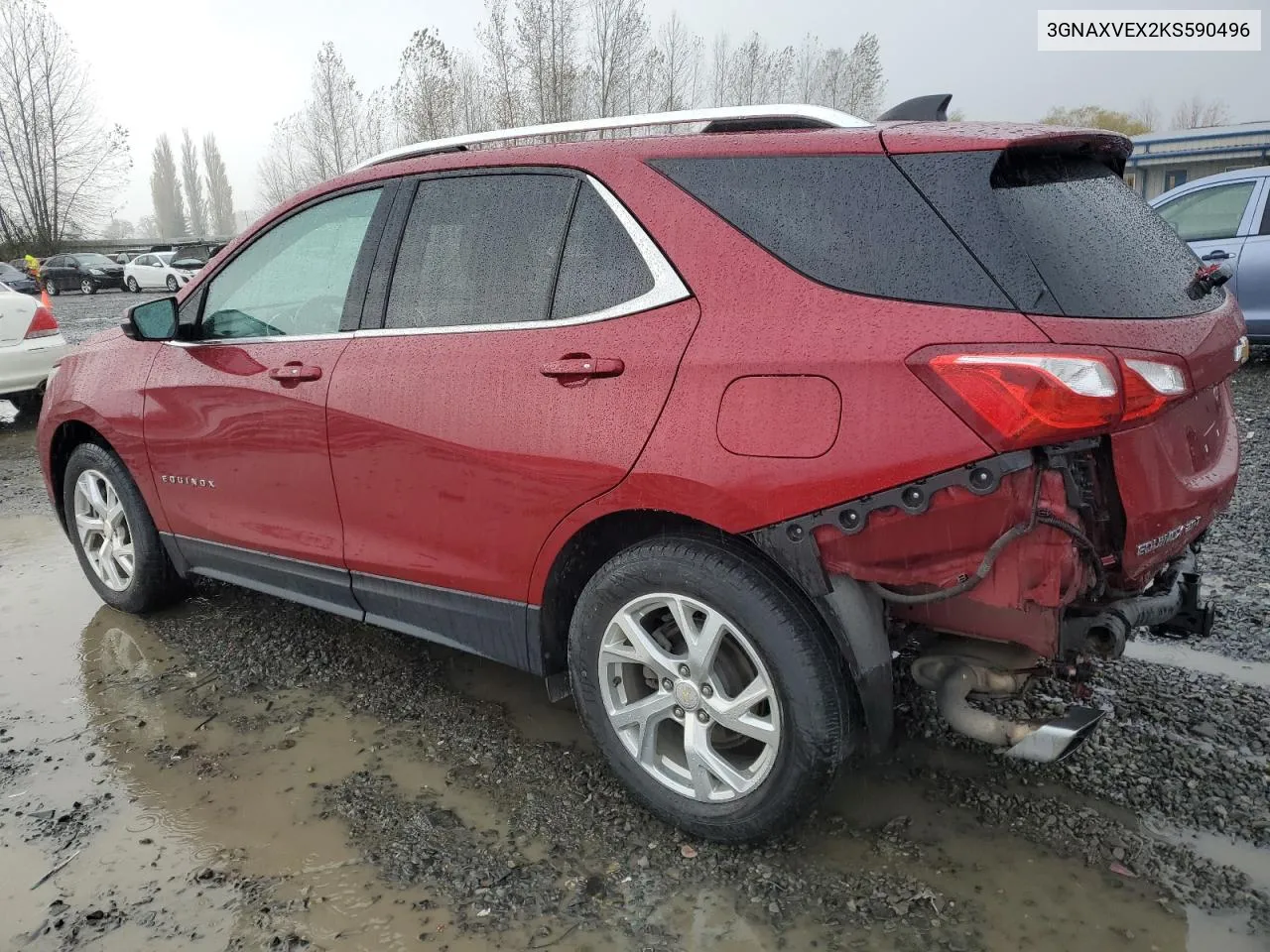 2019 Chevrolet Equinox Lt VIN: 3GNAXVEX2KS590496 Lot: 78929114