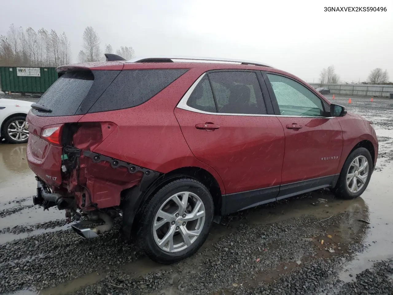 2019 Chevrolet Equinox Lt VIN: 3GNAXVEX2KS590496 Lot: 78929114