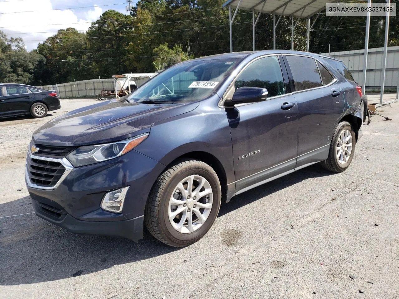 2019 Chevrolet Equinox Lt VIN: 3GNAXKEV8KS537458 Lot: 79014554