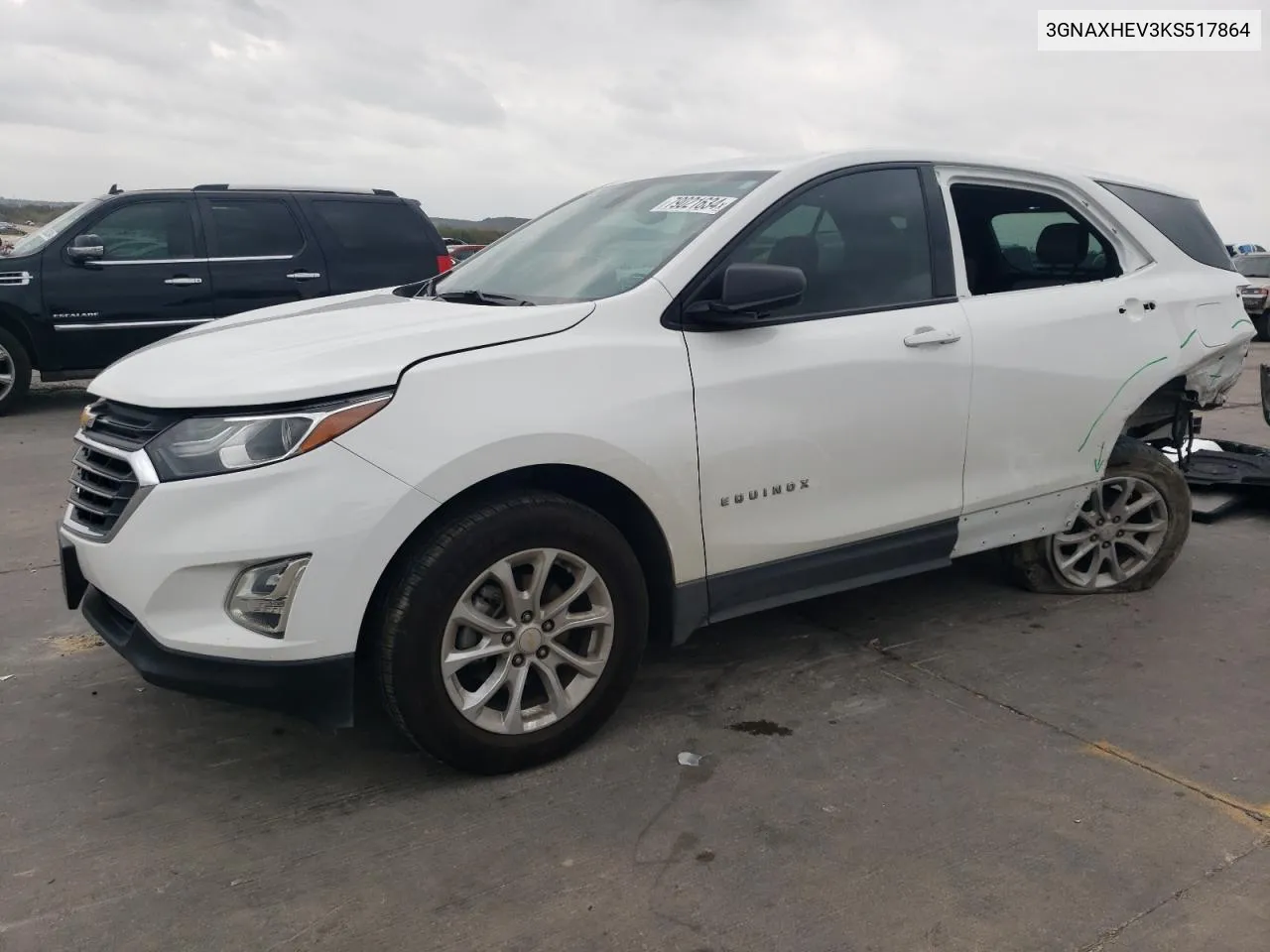 2019 Chevrolet Equinox Ls VIN: 3GNAXHEV3KS517864 Lot: 79021634