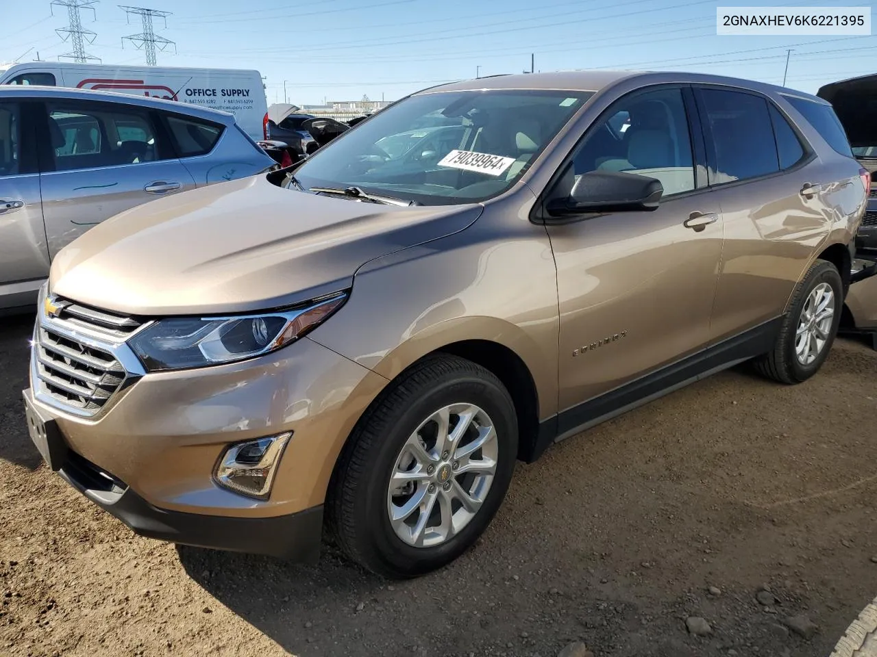 2019 Chevrolet Equinox Ls VIN: 2GNAXHEV6K6221395 Lot: 79039964