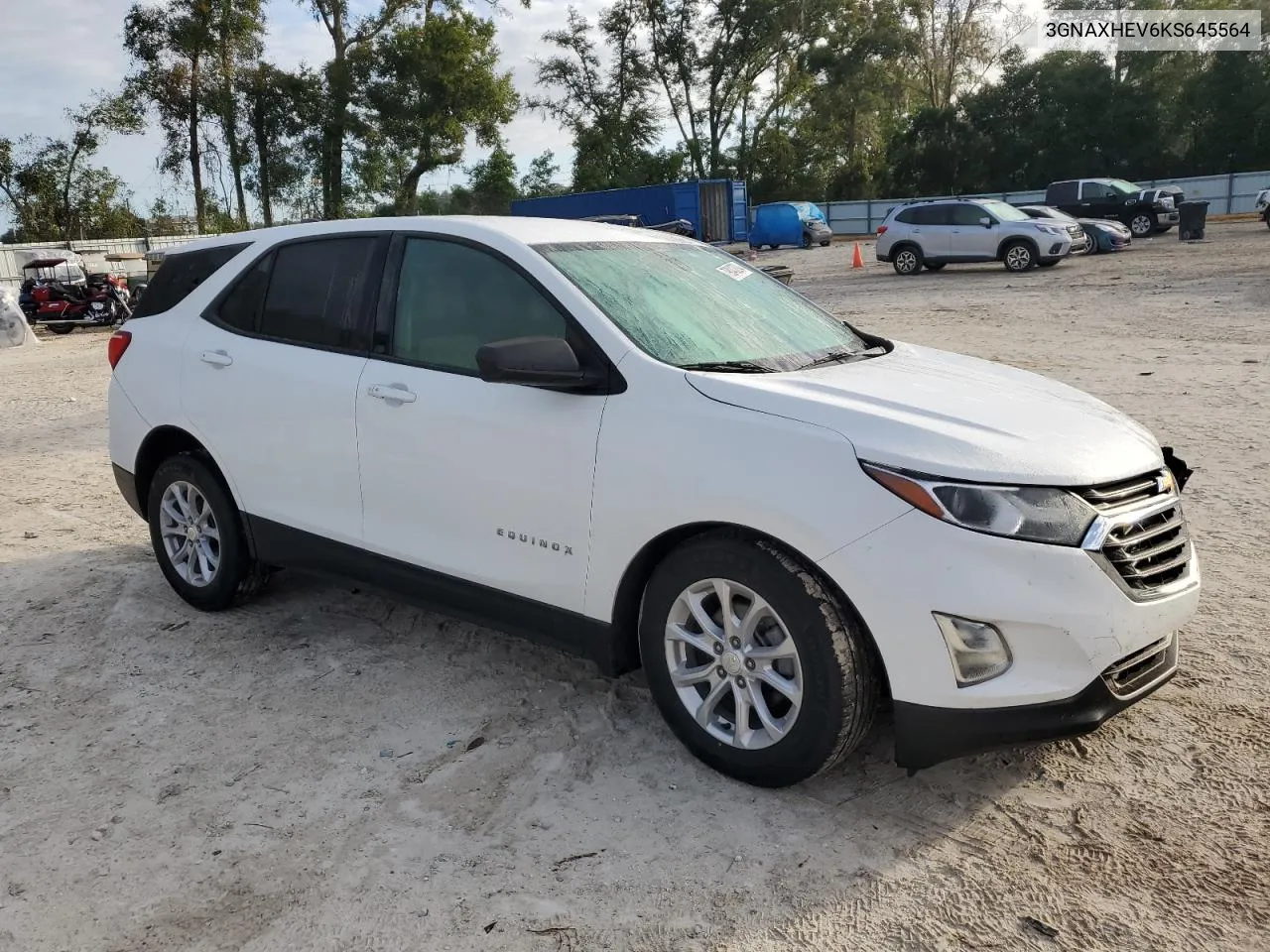 2019 Chevrolet Equinox Ls VIN: 3GNAXHEV6KS645564 Lot: 79040094