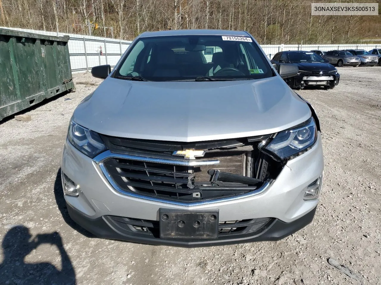 2019 Chevrolet Equinox Ls VIN: 3GNAXSEV3KS500513 Lot: 79155264