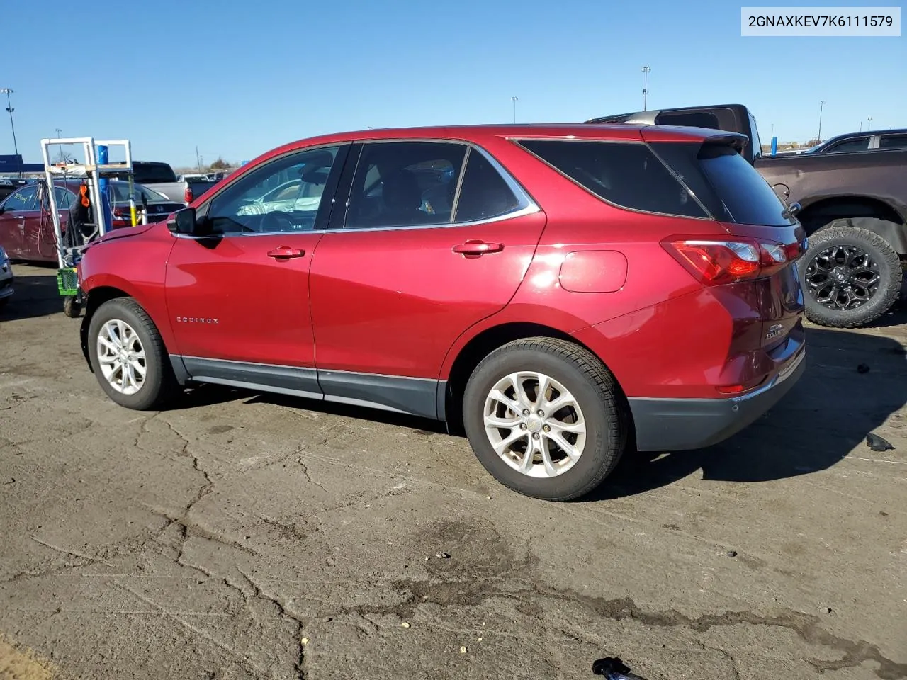 2019 Chevrolet Equinox Lt VIN: 2GNAXKEV7K6111579 Lot: 79260554