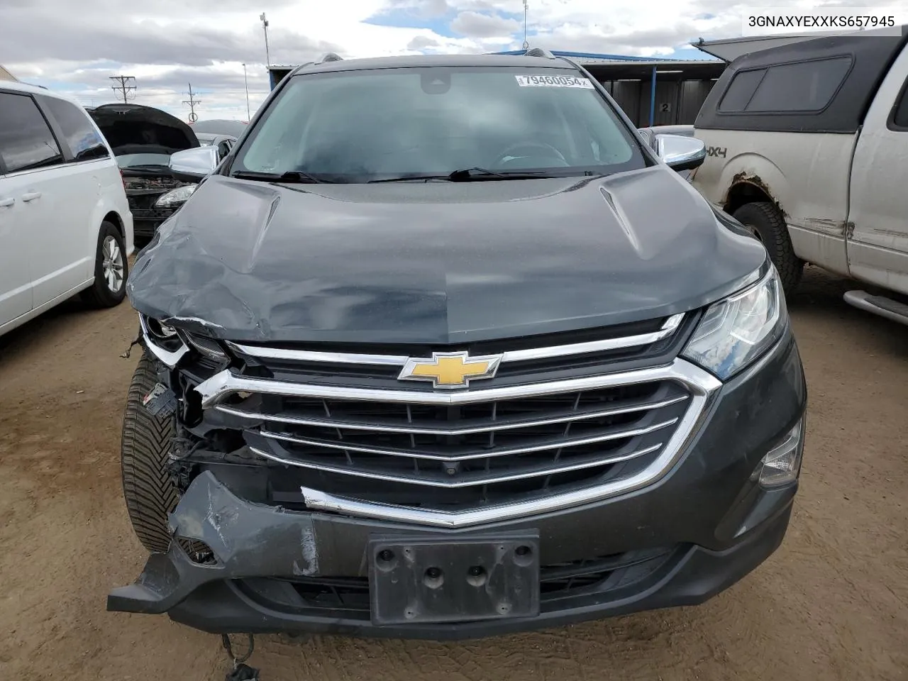 2019 Chevrolet Equinox Premier VIN: 3GNAXYEXXKS657945 Lot: 79460054