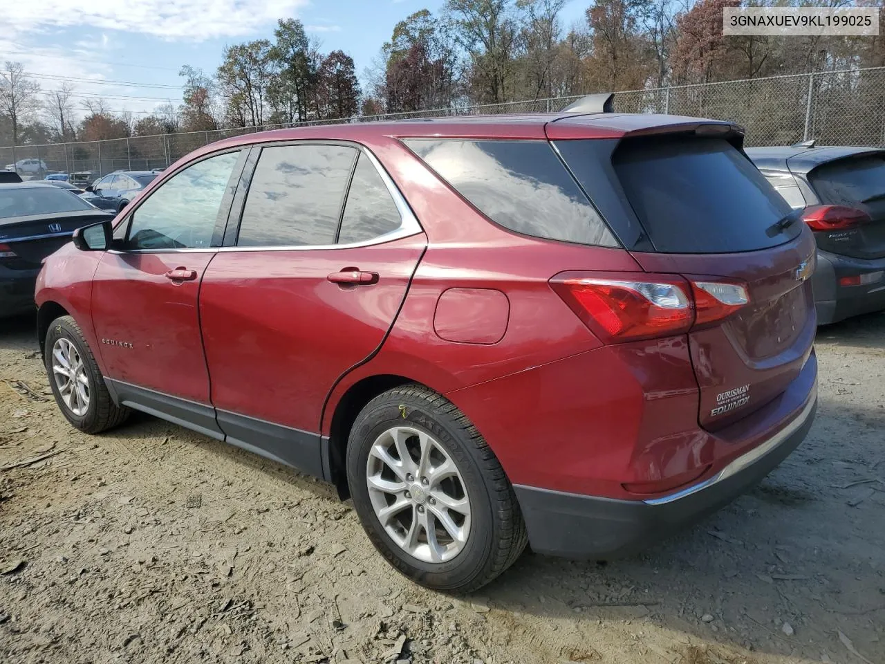 2019 Chevrolet Equinox Lt VIN: 3GNAXUEV9KL199025 Lot: 79522564