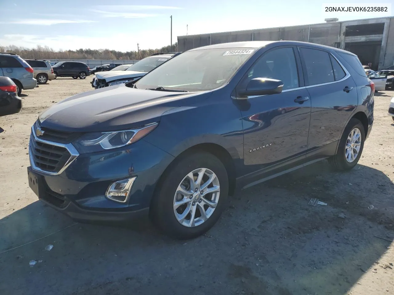 2019 Chevrolet Equinox Lt VIN: 2GNAXJEV0K6235882 Lot: 79544324