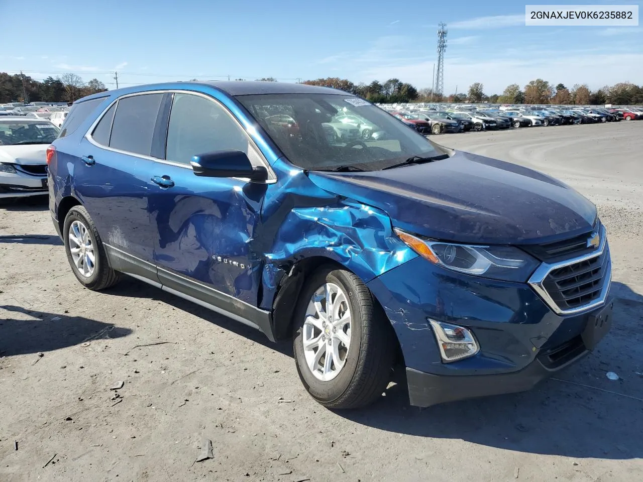 2019 Chevrolet Equinox Lt VIN: 2GNAXJEV0K6235882 Lot: 79544324