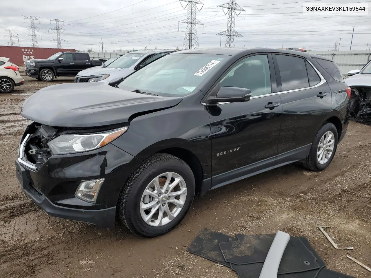 2019 Chevrolet Equinox Lt VIN: 3GNAXKEV3KL159544 Lot: 79566774