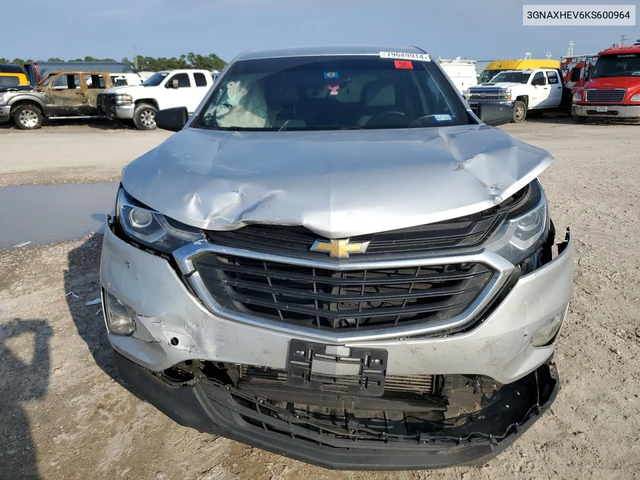 2019 Chevrolet Equinox Ls VIN: 3GNAXHEV6KS600964 Lot: 79649914