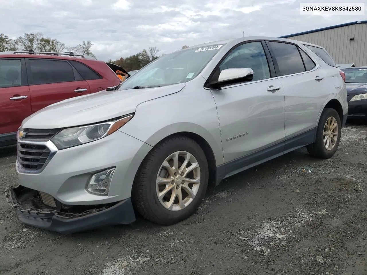 2019 Chevrolet Equinox Lt VIN: 3GNAXKEV8KS542580 Lot: 79709264