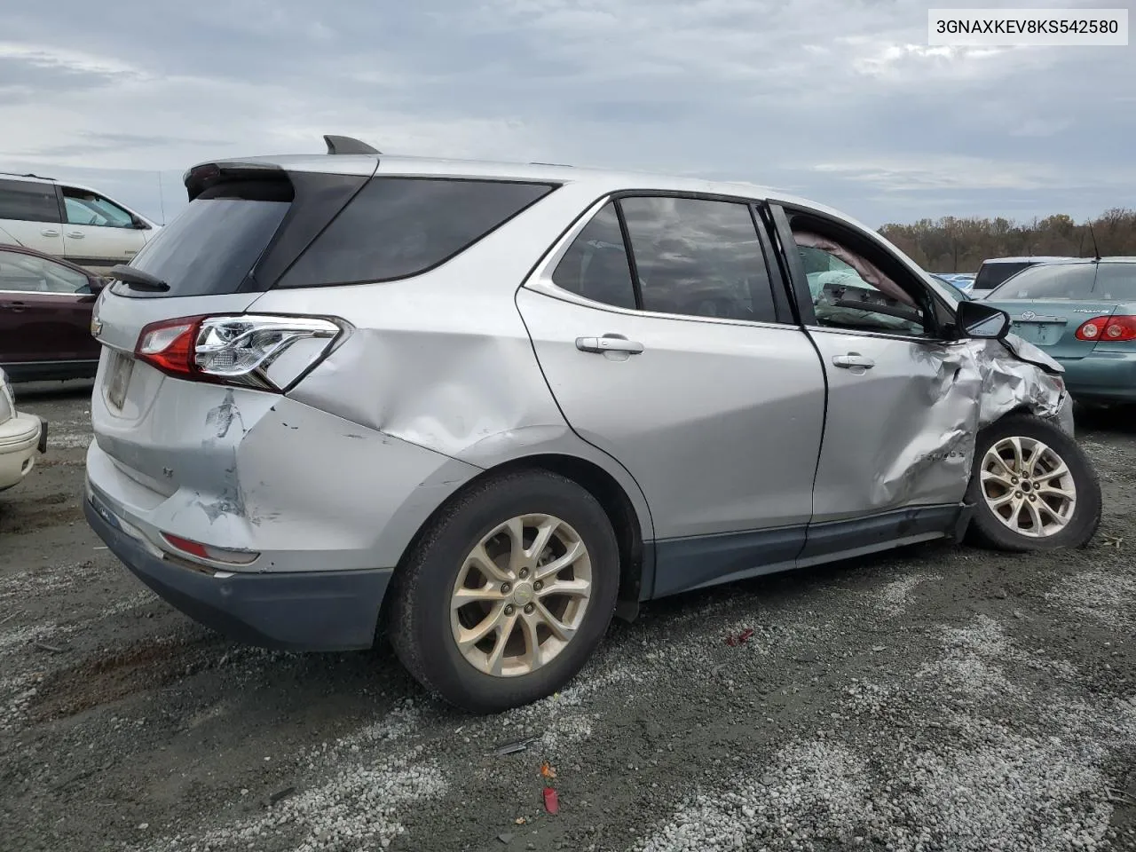 2019 Chevrolet Equinox Lt VIN: 3GNAXKEV8KS542580 Lot: 79709264