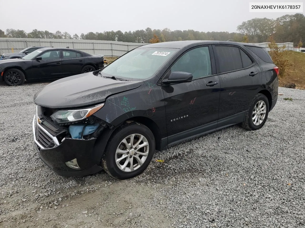 2019 Chevrolet Equinox Ls VIN: 2GNAXHEV1K6178357 Lot: 79751614