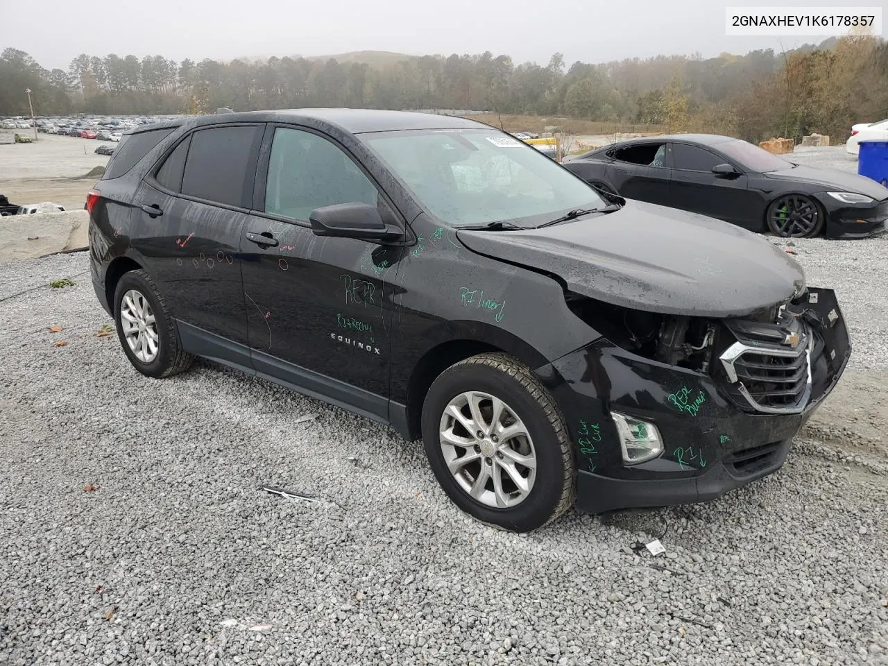 2019 Chevrolet Equinox Ls VIN: 2GNAXHEV1K6178357 Lot: 79751614