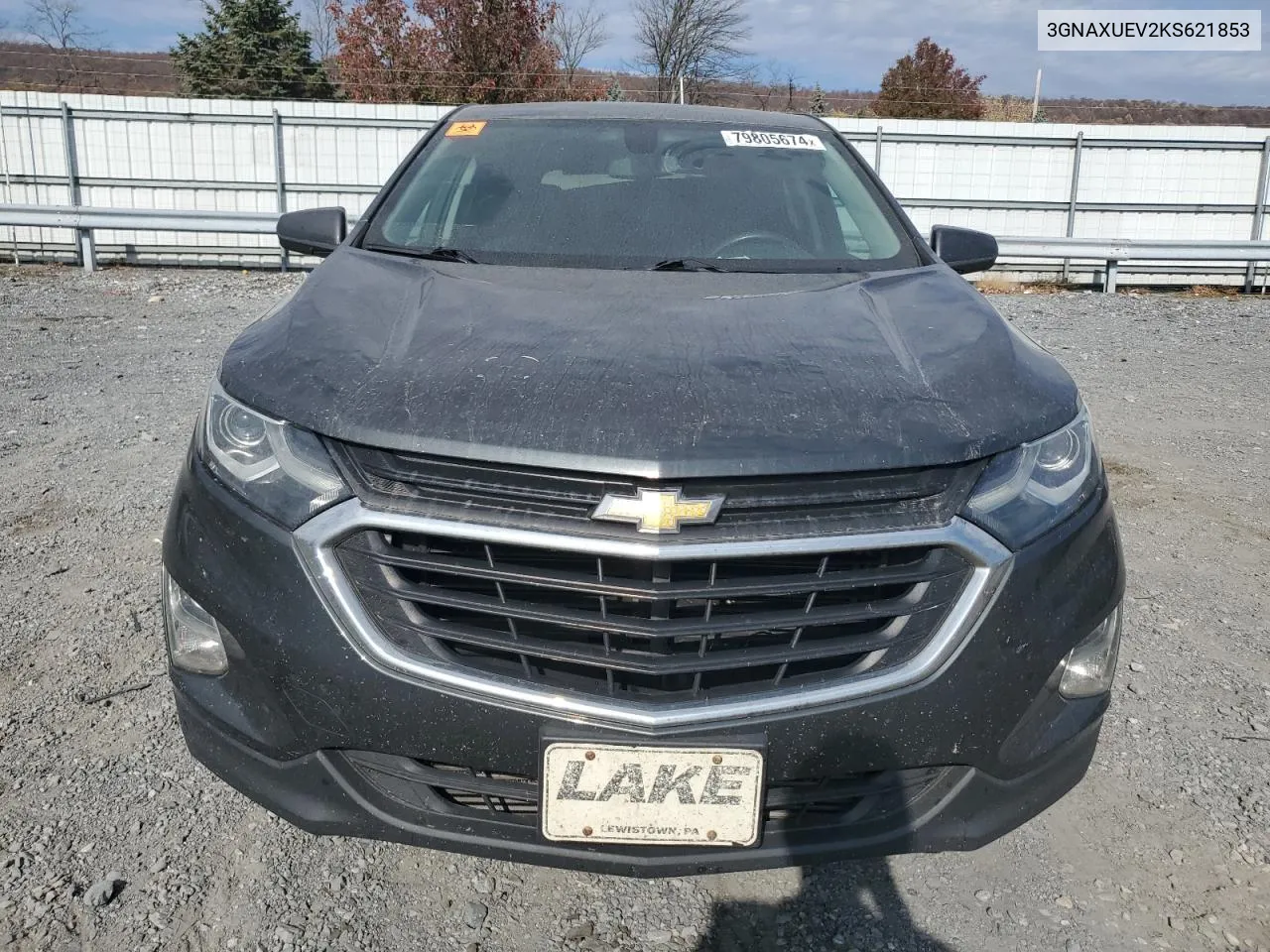 2019 Chevrolet Equinox Lt VIN: 3GNAXUEV2KS621853 Lot: 79805674