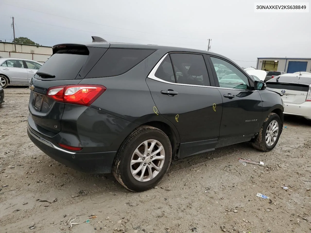 2019 Chevrolet Equinox Lt VIN: 3GNAXKEV2KS638849 Lot: 79833824