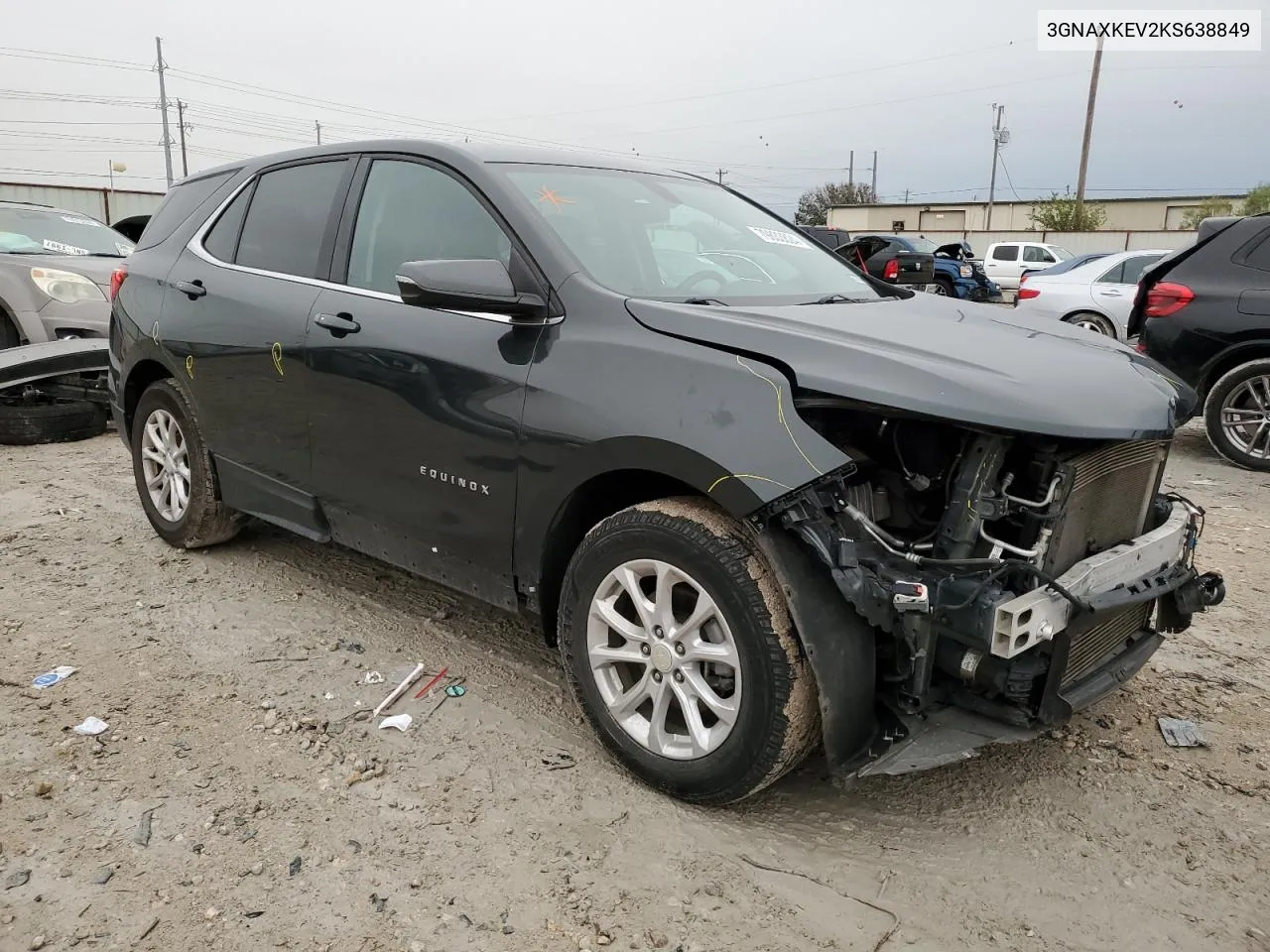 2019 Chevrolet Equinox Lt VIN: 3GNAXKEV2KS638849 Lot: 79833824