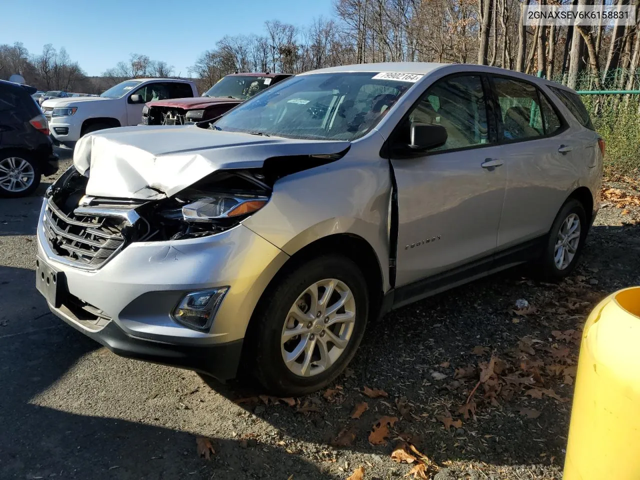 2019 Chevrolet Equinox Ls VIN: 2GNAXSEV6K6158831 Lot: 79902164