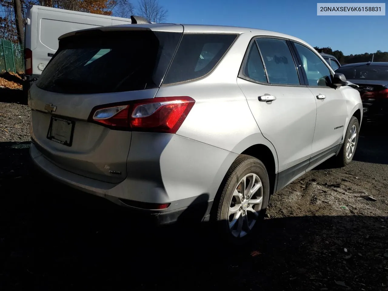 2019 Chevrolet Equinox Ls VIN: 2GNAXSEV6K6158831 Lot: 79902164