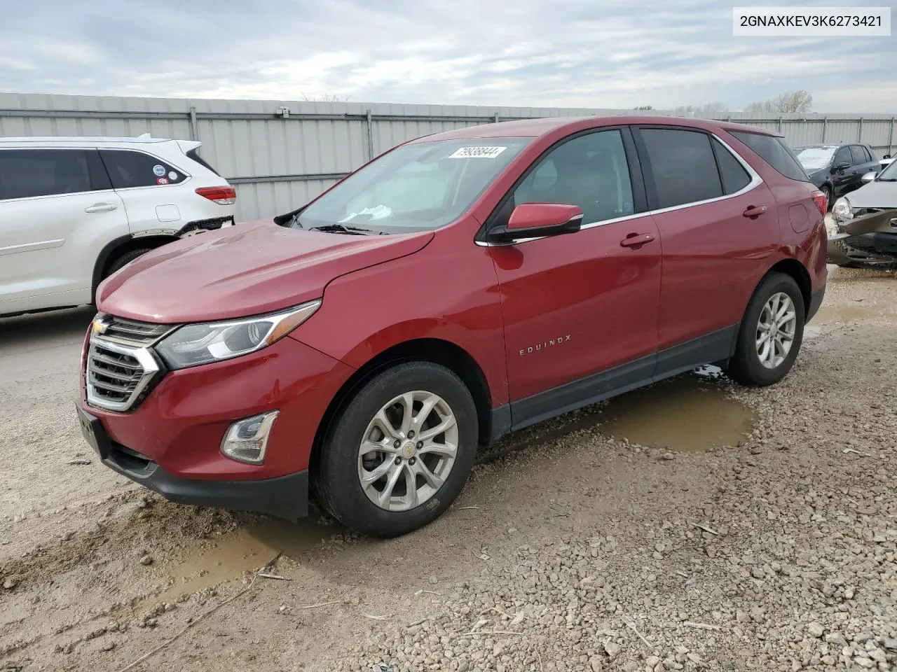 2019 Chevrolet Equinox Lt VIN: 2GNAXKEV3K6273421 Lot: 79938844