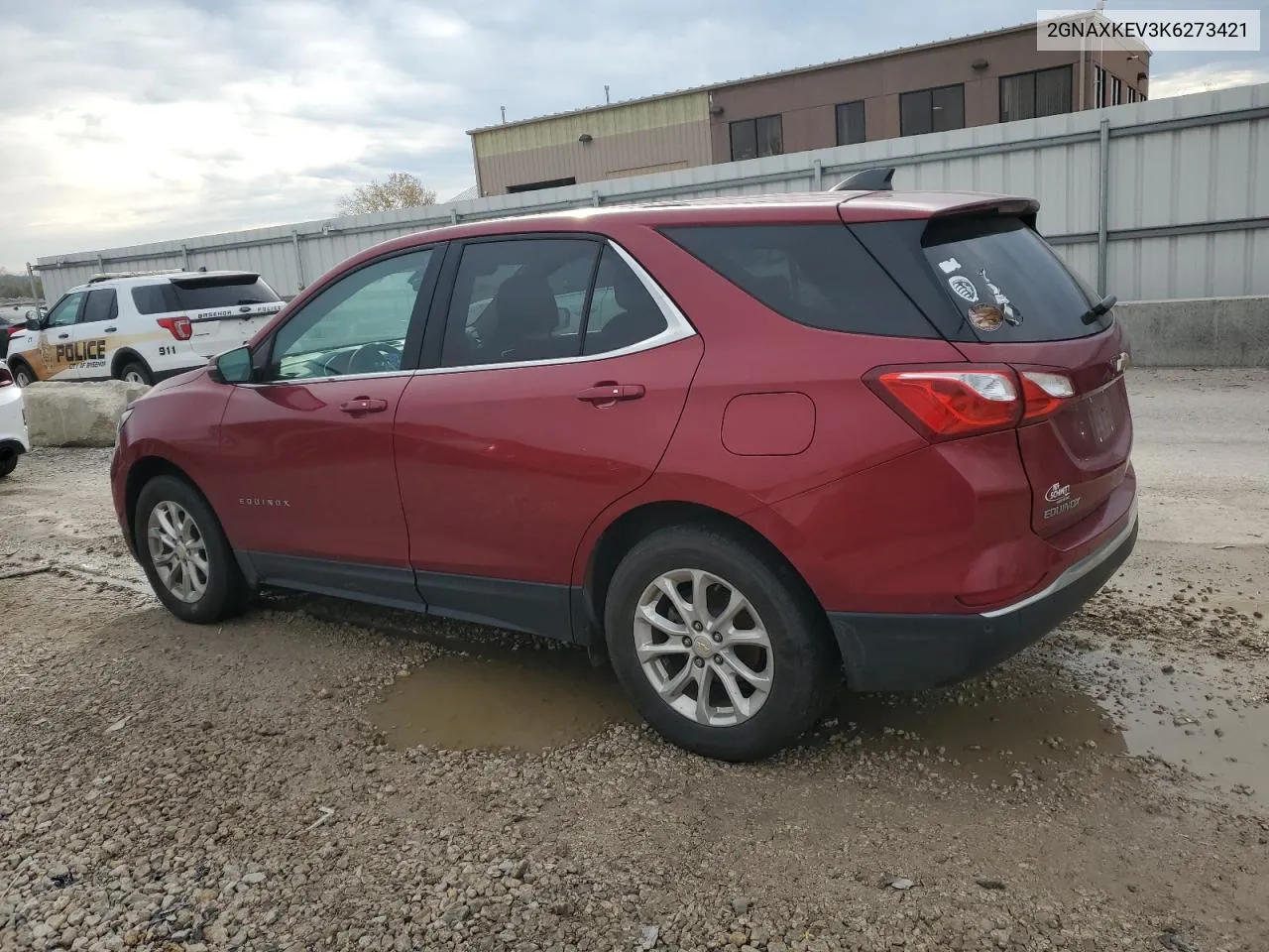 2019 Chevrolet Equinox Lt VIN: 2GNAXKEV3K6273421 Lot: 79938844