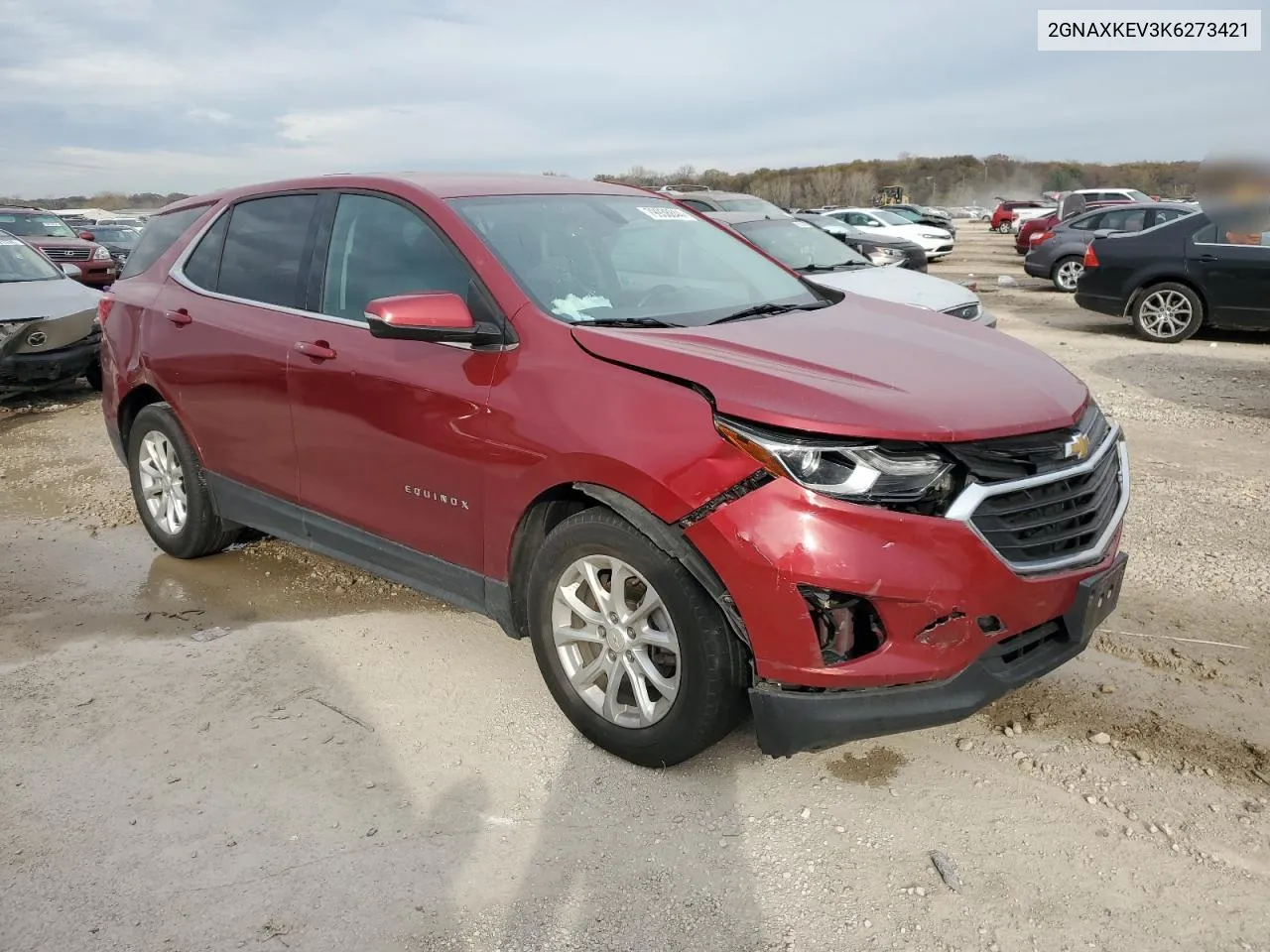 2019 Chevrolet Equinox Lt VIN: 2GNAXKEV3K6273421 Lot: 79938844