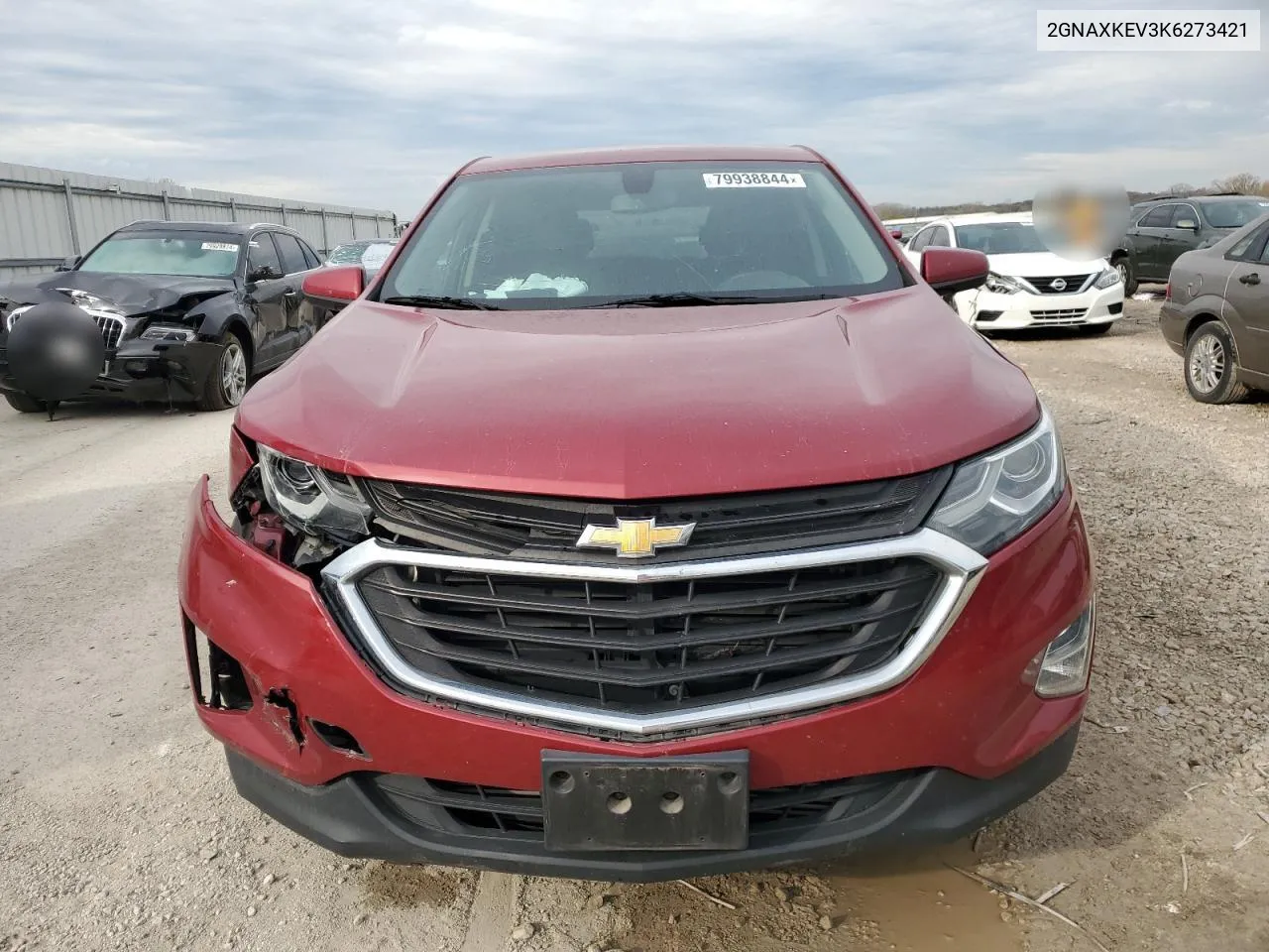 2019 Chevrolet Equinox Lt VIN: 2GNAXKEV3K6273421 Lot: 79938844