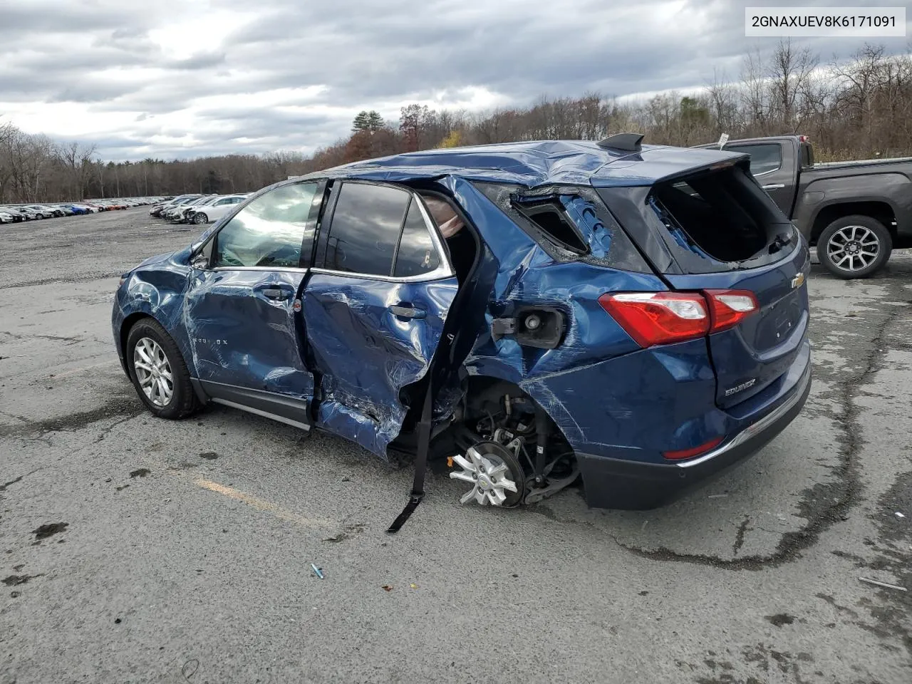 2019 Chevrolet Equinox Lt VIN: 2GNAXUEV8K6171091 Lot: 79999654