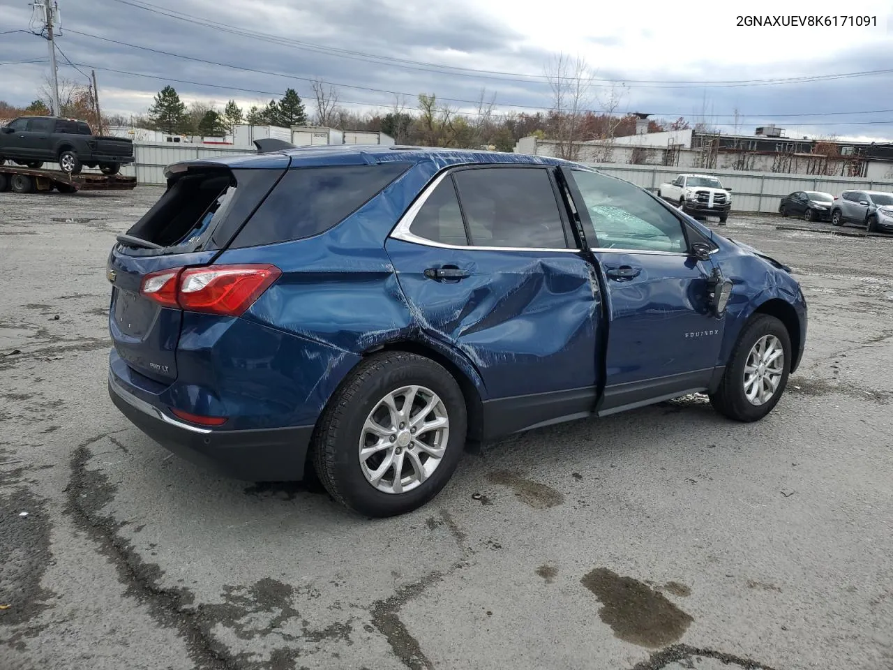 2019 Chevrolet Equinox Lt VIN: 2GNAXUEV8K6171091 Lot: 79999654