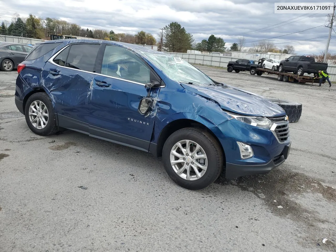 2019 Chevrolet Equinox Lt VIN: 2GNAXUEV8K6171091 Lot: 79999654