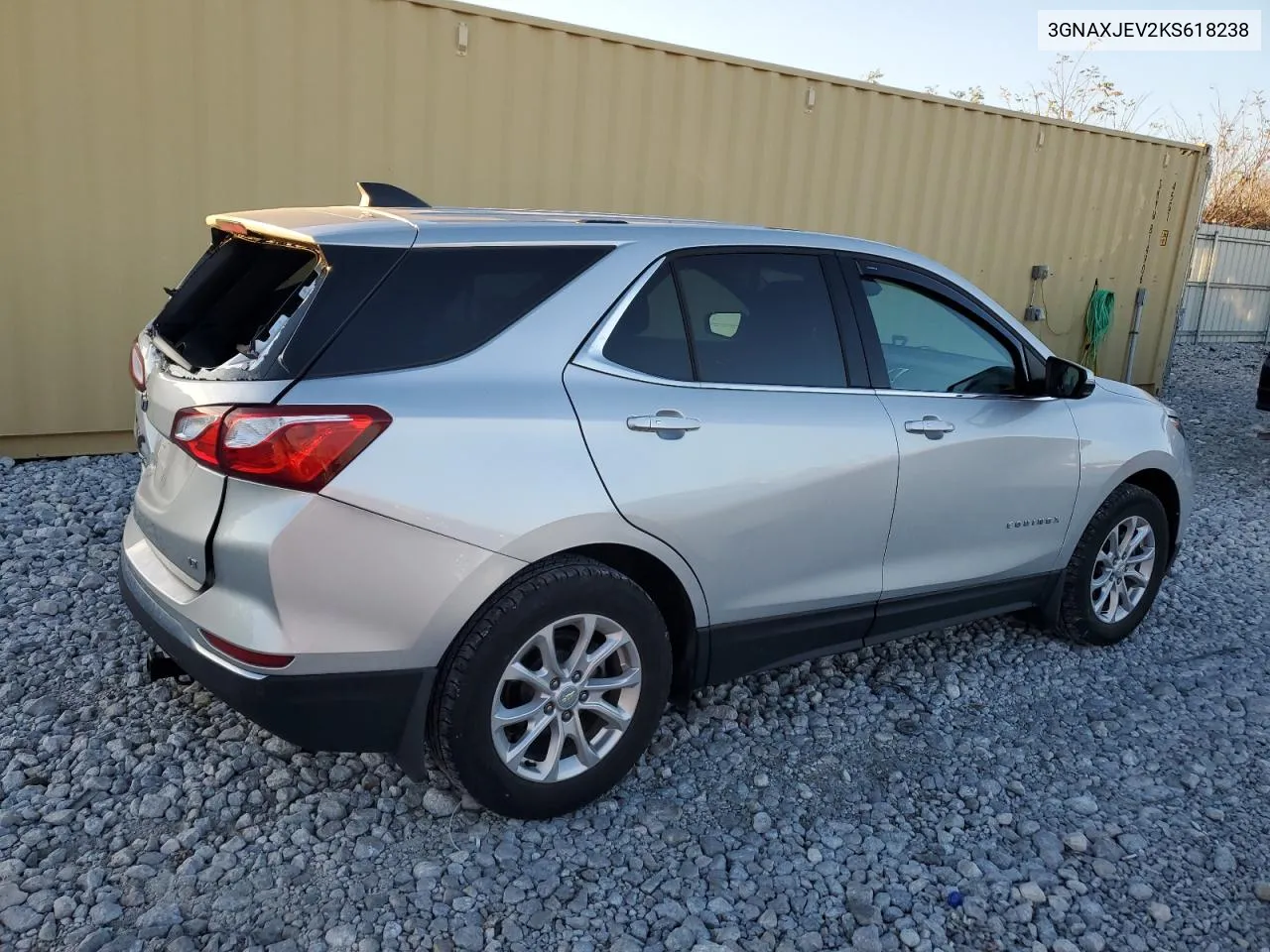 2019 Chevrolet Equinox Lt VIN: 3GNAXJEV2KS618238 Lot: 80010234