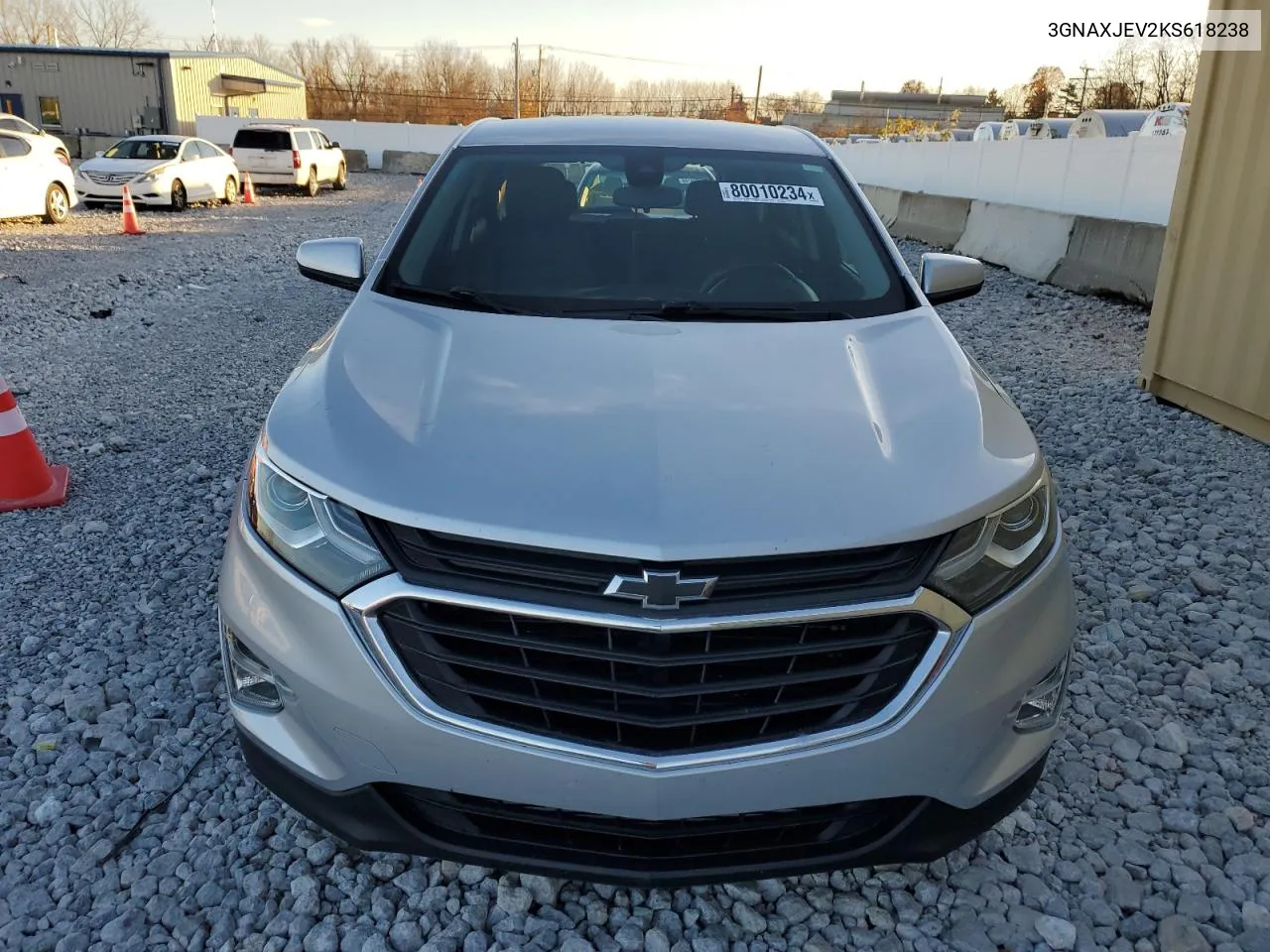 2019 Chevrolet Equinox Lt VIN: 3GNAXJEV2KS618238 Lot: 80010234