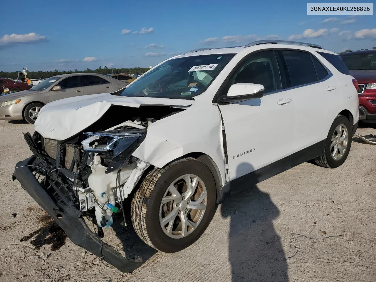 2019 Chevrolet Equinox Lt VIN: 3GNAXLEX0KL268826 Lot: 80145254